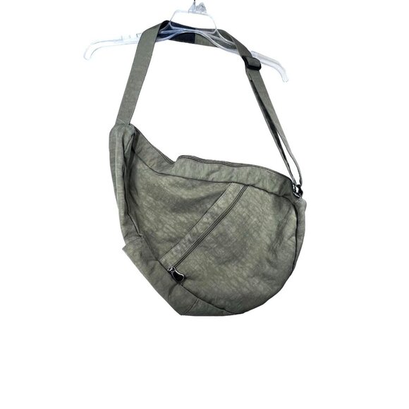 AmeriBag Healthy Back Bag Crossbody Sling Day Pack Khaki Green Adjustable Travel - Picture 2 of 16